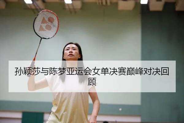 孙颖莎与陈梦亚运会女单决赛巅峰对决回顾